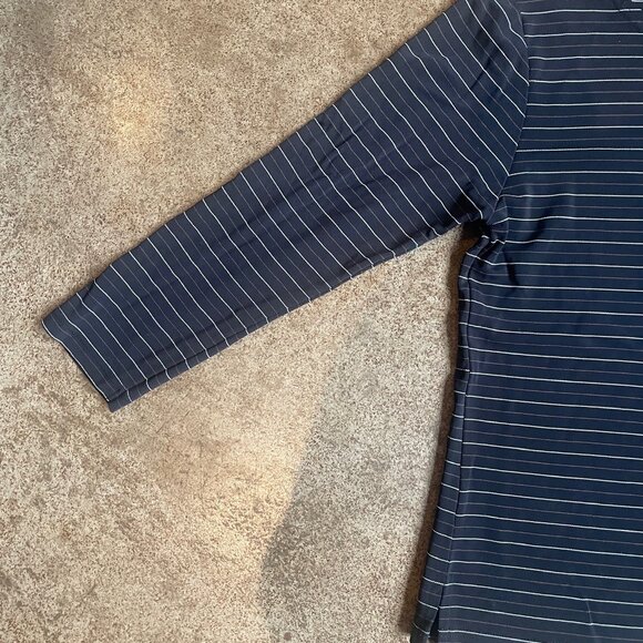 GAP 3/4 Sleeve Black Striped Shirt - Picture 2 of 7